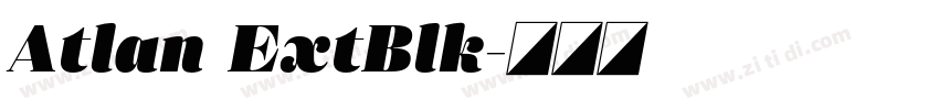 Atlan ExtBlk字体转换